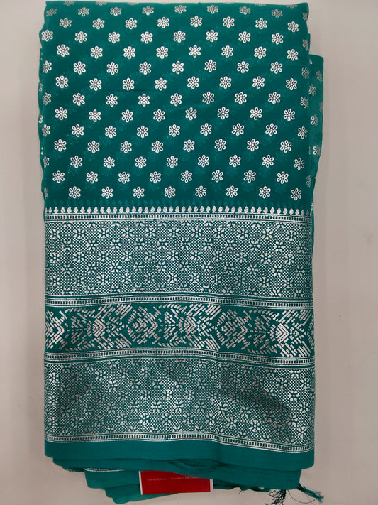 Printed shiffon saree 399