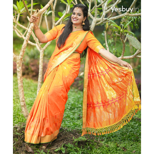 Semi Silk Navaratri Special Saree YB108